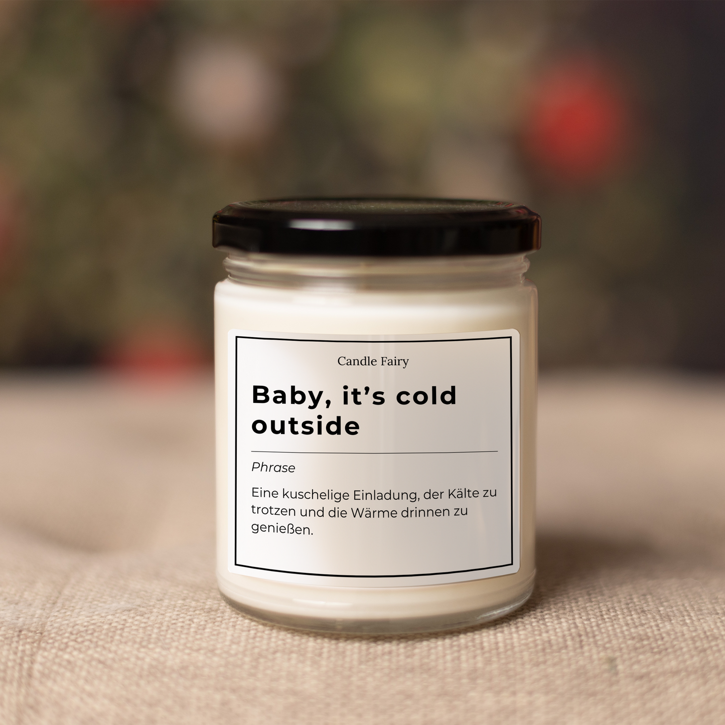 Candle Fairy - Handgefertigte Duftkerze - Baby, it s cold outside