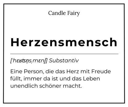 Candle Fairy - Handgefertigte Duftkerze - Herzensmensch