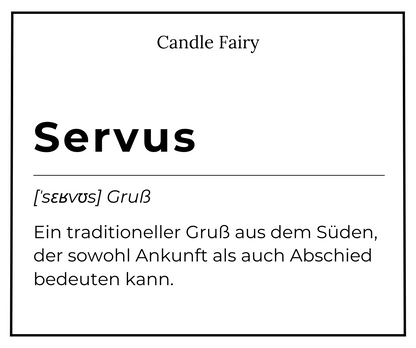 Candle Fairy - Handgefertigte Duftkerze - Servus